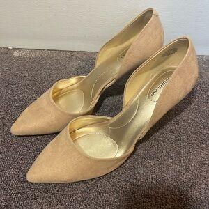 Badolino tan mauve heels size 9.5 NWT suede